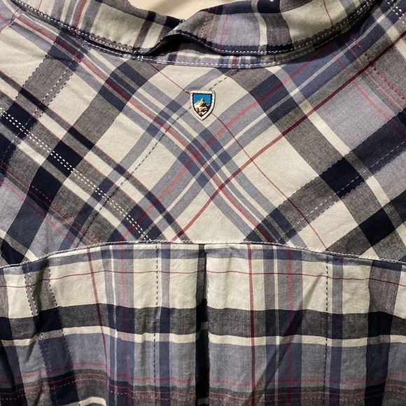 Kuhl Tencel Blue Gray Plaid Pullover Tunic EUC - Picture 10 of 16